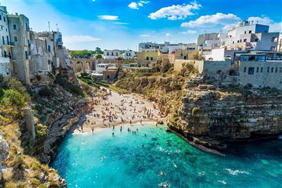 Italien Apulien Polignano a Mare Strand